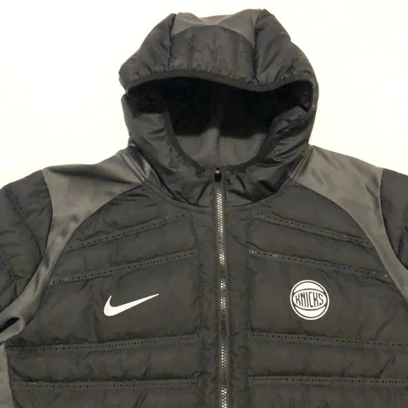 Nike Mens XL Aeroloft NBA New York Knicks Down Jacket  Parka 877842-010 - Picture 2 of 16